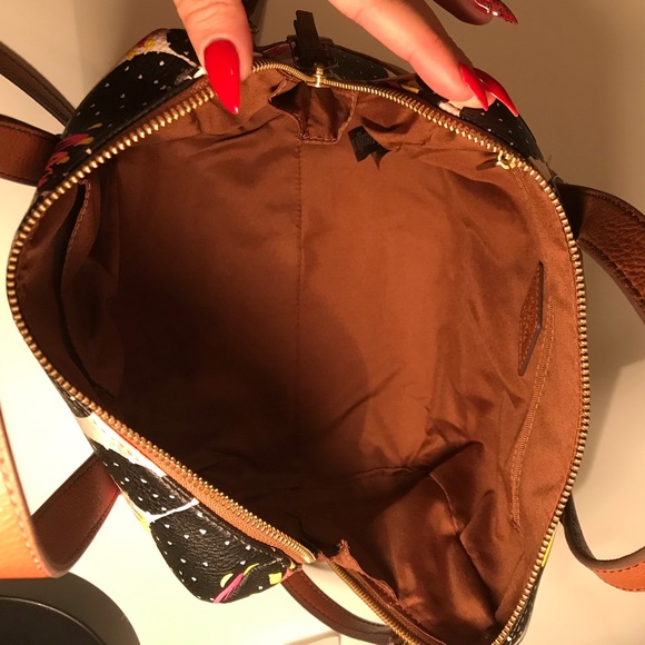 New Fossil Multicolor Tote Satchel Crossbody Bag - Picture 8 of 10